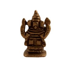 Seated God Ganesh Bronze Statue