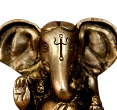 Brass Ganesha (Ht-1.75 Inches)