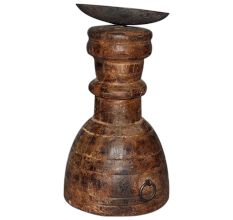 Hand Made Wooden Candle Stand-06