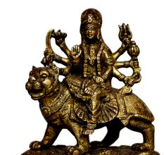 Brass Sherawali (Ht-4.3 Inches)