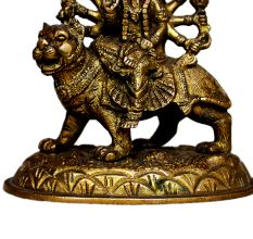 Brass Sherawali (Ht-4.3 Inches)