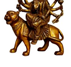 Brass Sherawali (Ht-5.1 Inches)