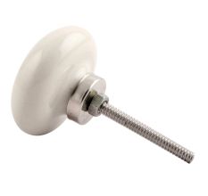 Green Marjoram Flower Ceramic Cabinet Knob