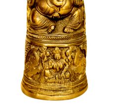 Brass Ganesha (Ht-10.5 Inches)