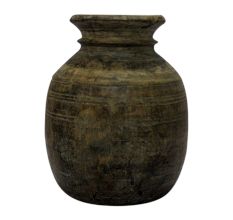 Hand Made Wooden Pot-16