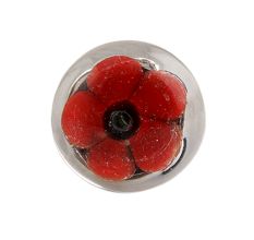 Red Black Flower Glass Wine Stoppre