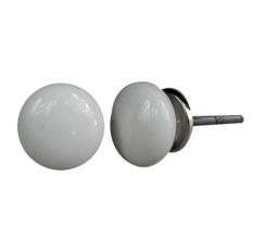 White Round Knob