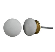 White Round Knob
