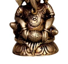 Brass Ganesha (Ht-3.5 Inches)