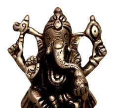 Brass Ganesha (Ht-3 Inches)