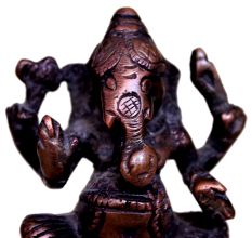 Brass Ganesha (Ht-3.3 Inches)