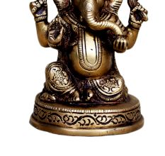 Brass Ganesha (Ht-4.7 Inches)