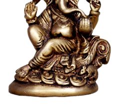 Brass Ganesha (Ht-5.7 Inches)