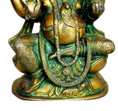 Brass Ganesha (Ht-7.9 Inches)