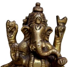 Brass Ganesha (Ht-3.5 Inches)