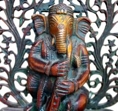 Brass Ganesha (Ht-8.5 Inches)