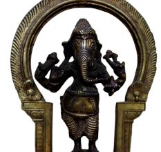 Brass Ganesha (Ht-7.9 Inches)