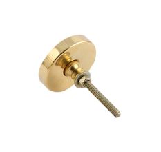 Round Cream Metal and Bone Knob