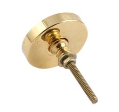 Round Sea Green Metal and Bone Knob