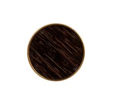 Round Brown Metal and Wood Knob