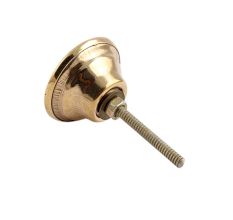 Round Yellow Stone and Metal Knob