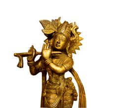 Brass Krishna (Ht-8 Inches)