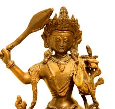 Brass Manjushri (Ht-8 Inches)