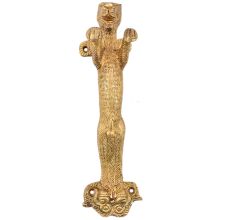 Brass Tiger Design Door Handle