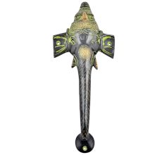 Ganesha Brass Finish Door Handle