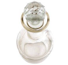 Goblet Leaf Flower Glass Bottle