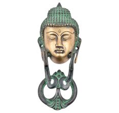 Brass Buddha Face Door Knocker