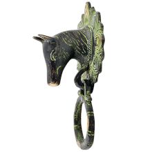 Horse Face Brass Door Knocker
