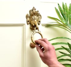 Brass Small Ganesha Door Knocker