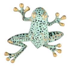 Brass Green Frog Door knocker