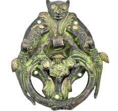 Bronze Bat Two Fishes Knocker