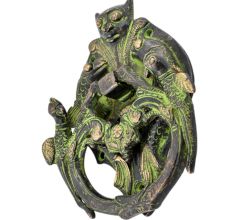 Bronze Bat Two Fishes Knocker