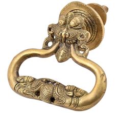Golden Dragon Face Door Knocker