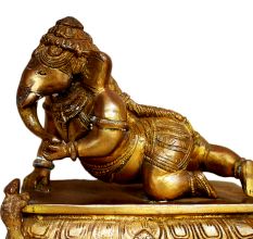 Brass Ganesha (Ht-5.1 Inches)