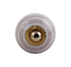 Light Purple Striped Small Wardrobe Knob