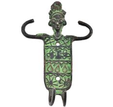 Indian Tribal Cast Brass Wall Hooks
