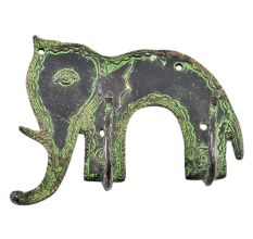 Bronze Primitive Style Elephant Hooks