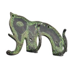 Bronze Primitive Style Elephant Hooks