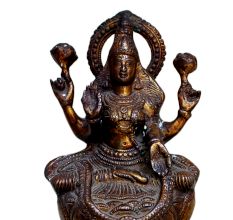 Brass Laxmi (Ht-9.5 Inches)