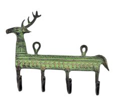 Bronze Deer Long Body Wall Hooks