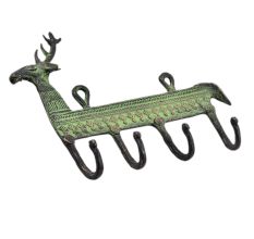 Bronze Deer Long Body Wall Hooks