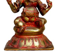 Brass Ganesha (Ht-7.9 Inches)