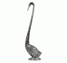 Silver Metal Alloy Duck Statue