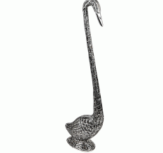 Silver Metal Alloy Duck Statue