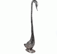Long Necked Metal Garden Bird