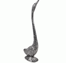 Vintage Cast Metal Duck Sculpture